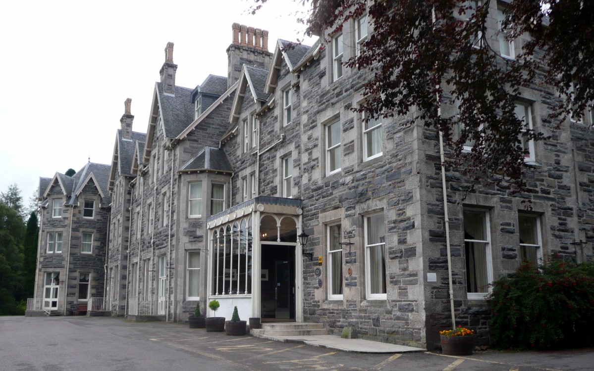 The Ben Wyvis Hotel, named for the nearby mountain.