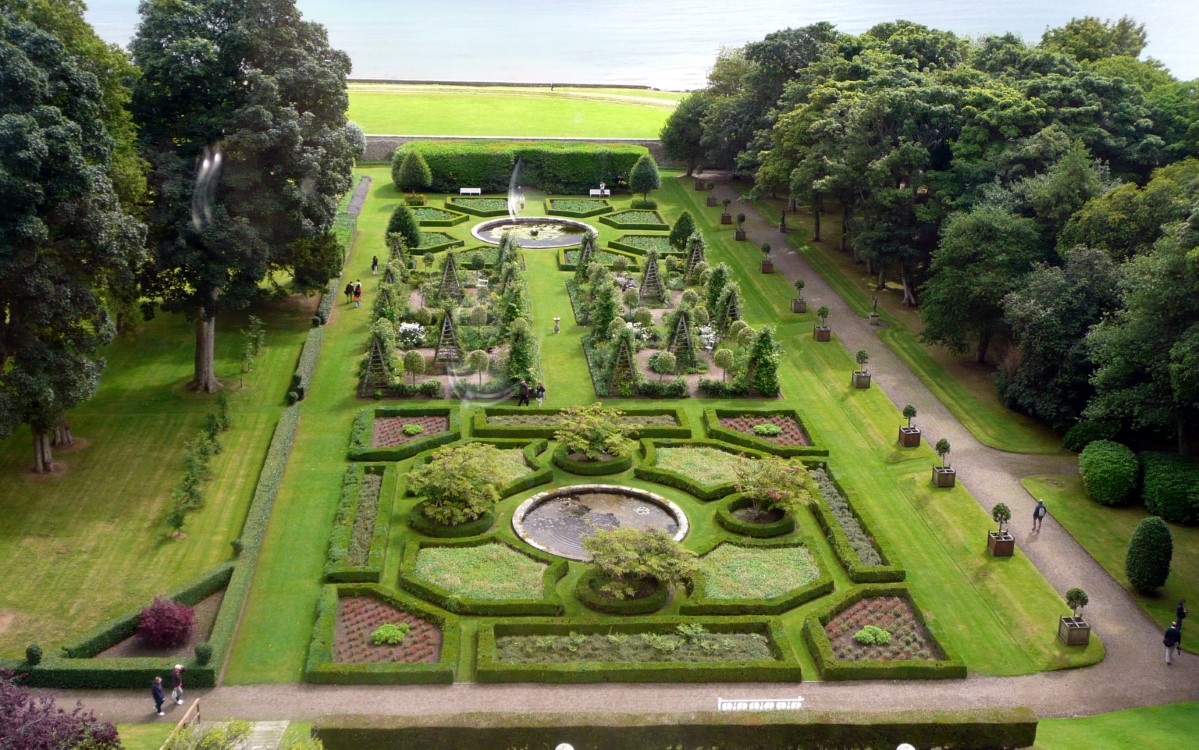 Looking down on the Gardens from the Castle