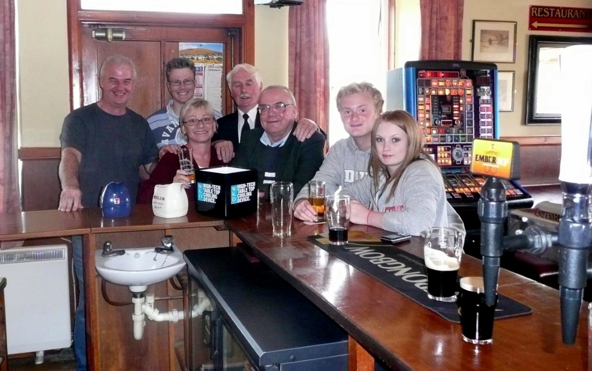 The boys at the Bannockburn Inn pub