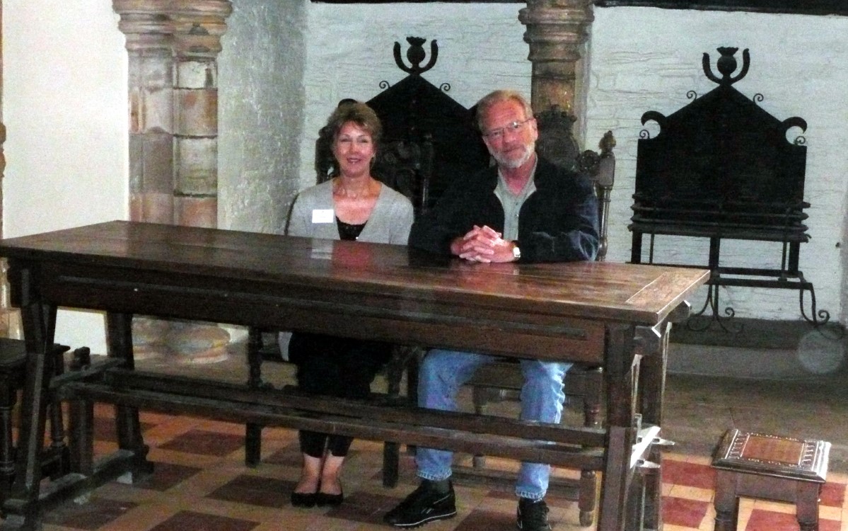 Lady and Lord Forney at Doune Castle