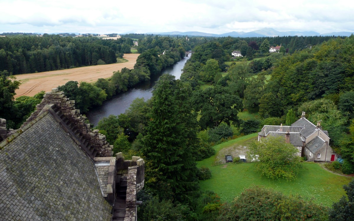 The River Tieth from the Ramparts of Doune Castle