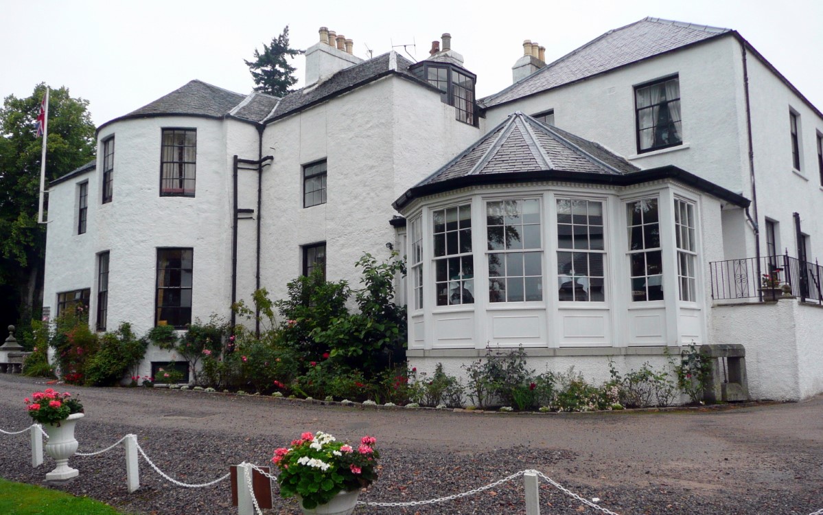 The Banchory Lodge – my Room is the Highest Windows (Facing Right).