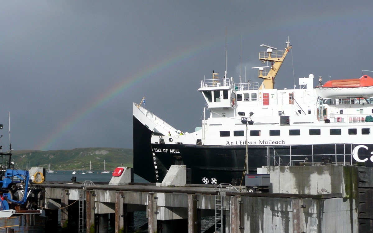 Our ferry appropriately named The Isle of Mull