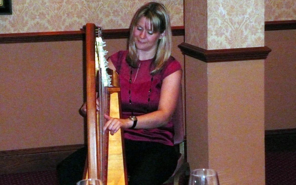 Kathleen Graham and her Celtic Harp