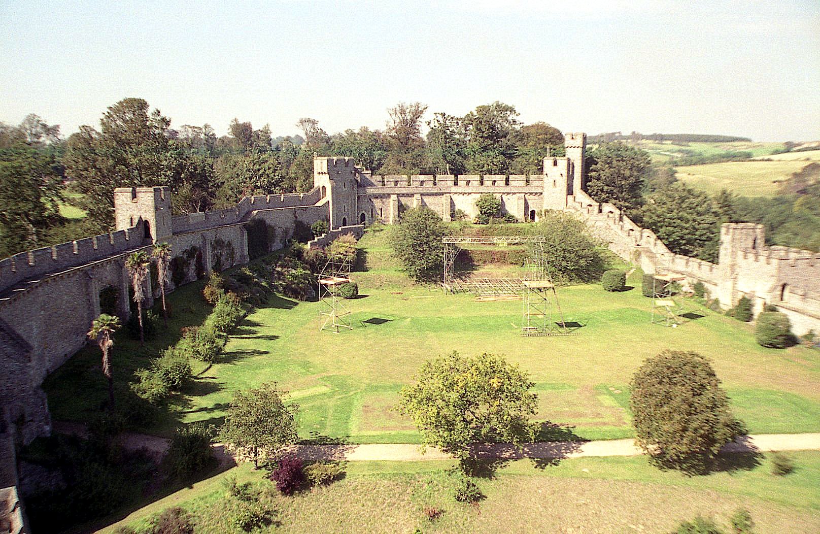 The Jousting Yard seen from the Keep.