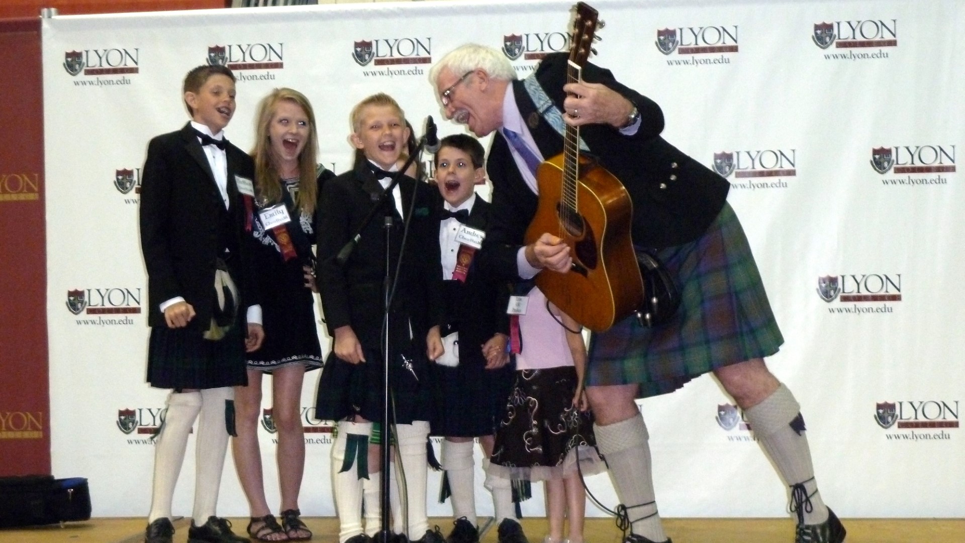 The Lyon College 6 (or is it 7) perform at the evening Ceilidh