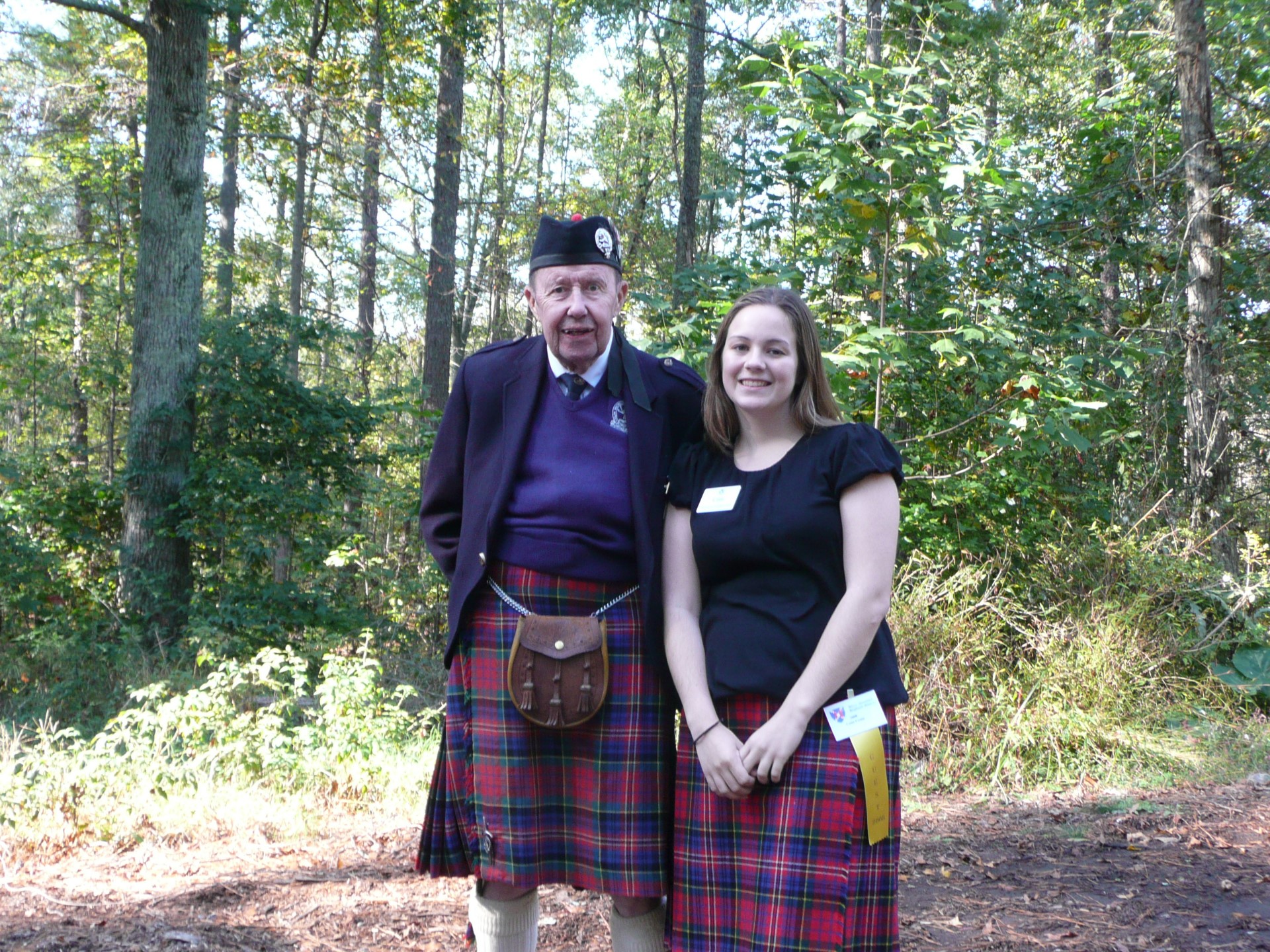 J. T. MacPherson and Granddaughter Catie Crain