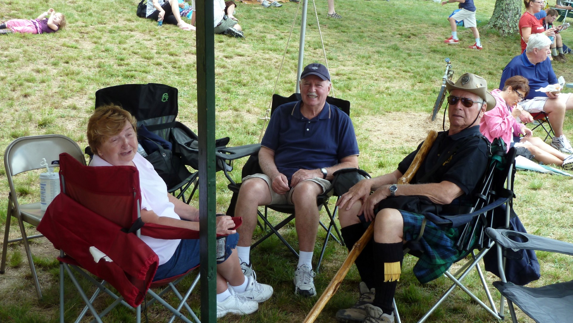 Alex’s sister-in-law, Ann,  brother, Neil, and good  friend Bob Campbell.