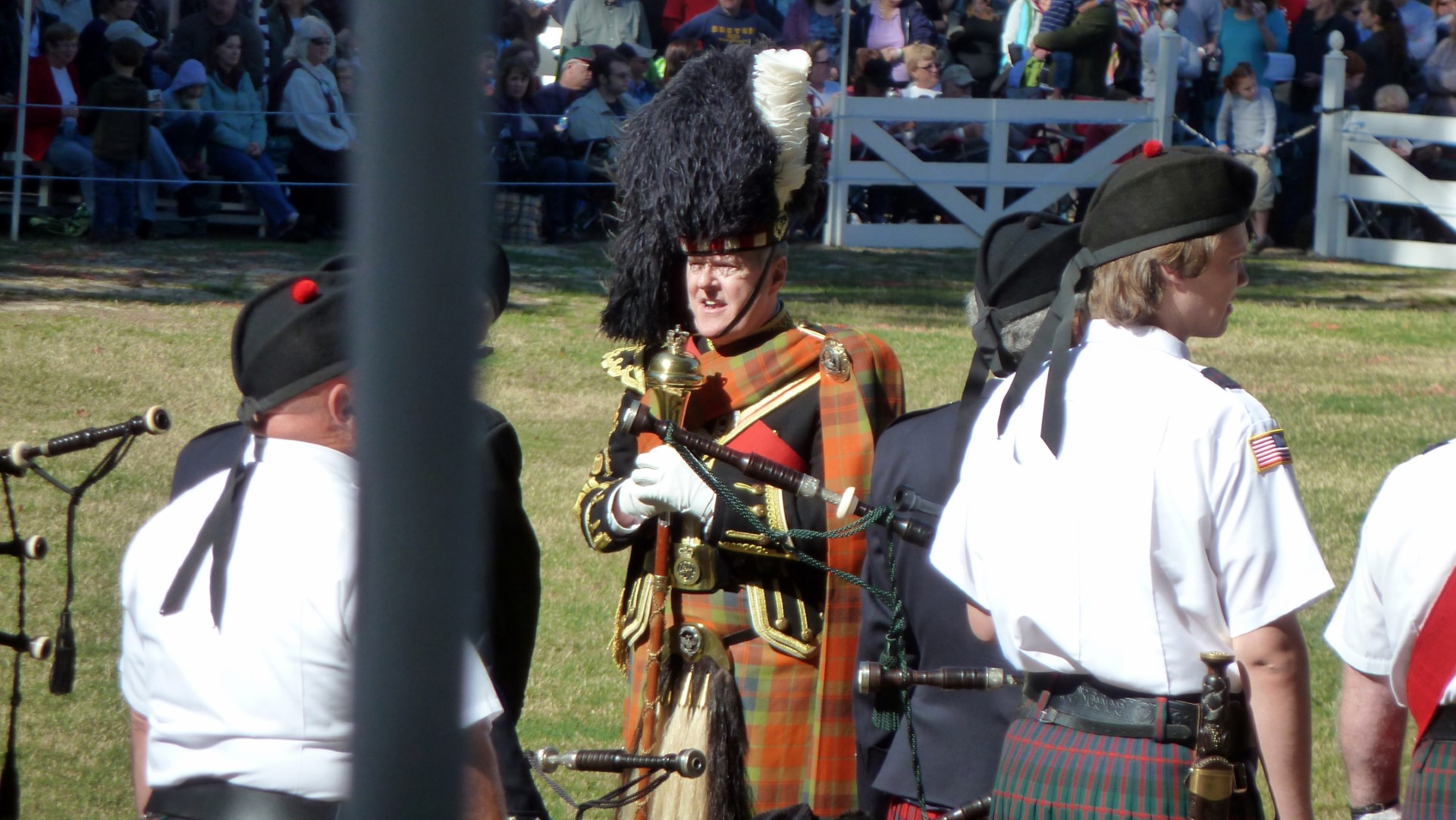 And, of course, the Pope was there. (Actually this is my friend Jim Thompson, Drum Major for the Atlanta Pipes and Drums.)