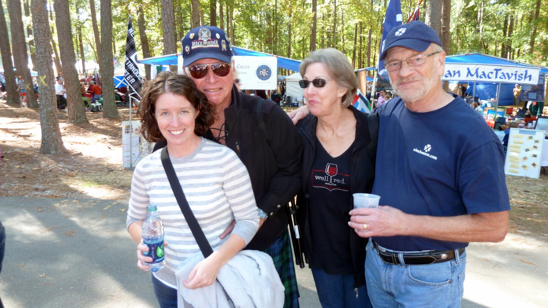 Amy with Bob Campbell and Pam and Merv Forney