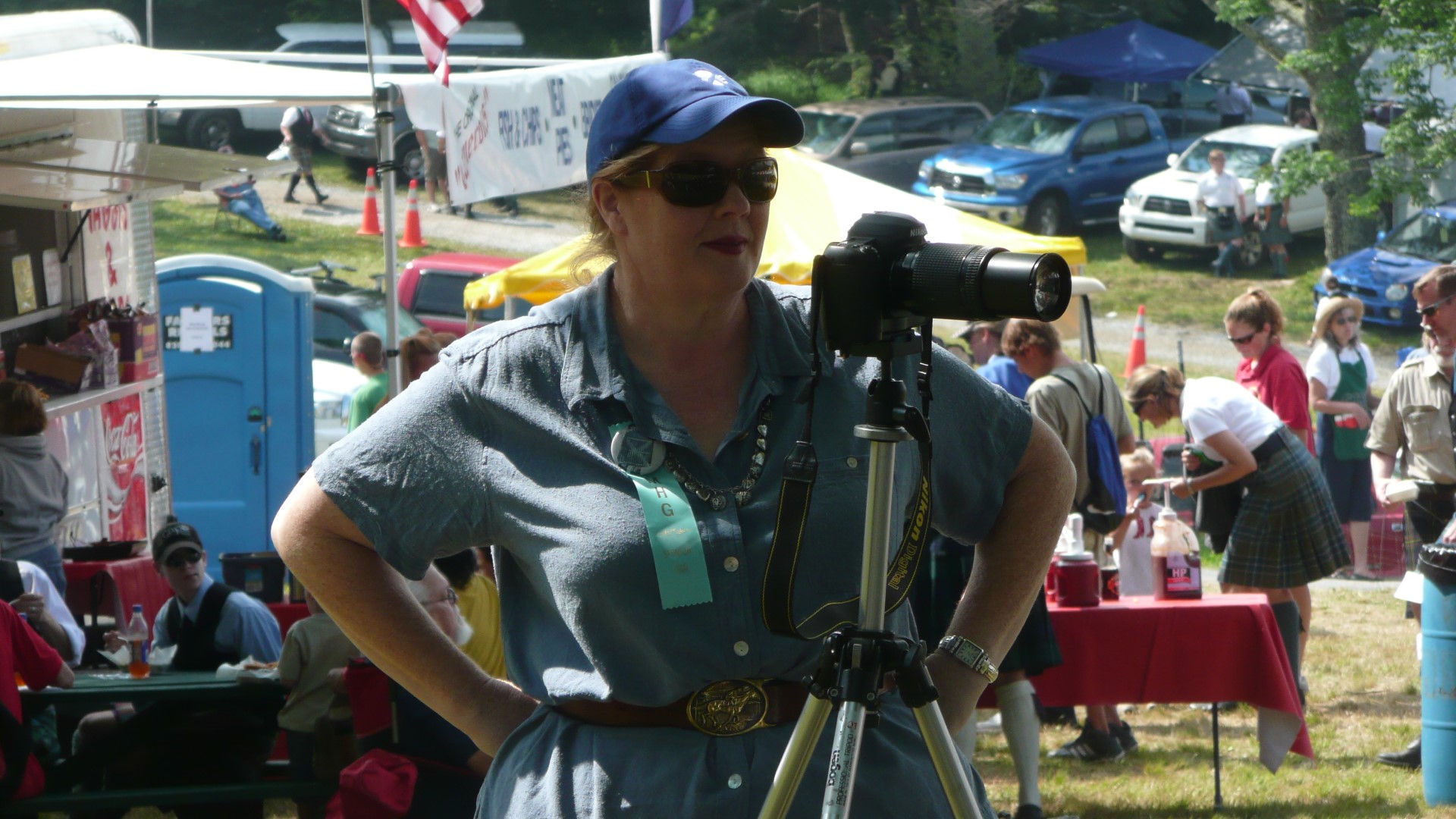 Claudia Banahan sporting a rare Beaton Butt Button