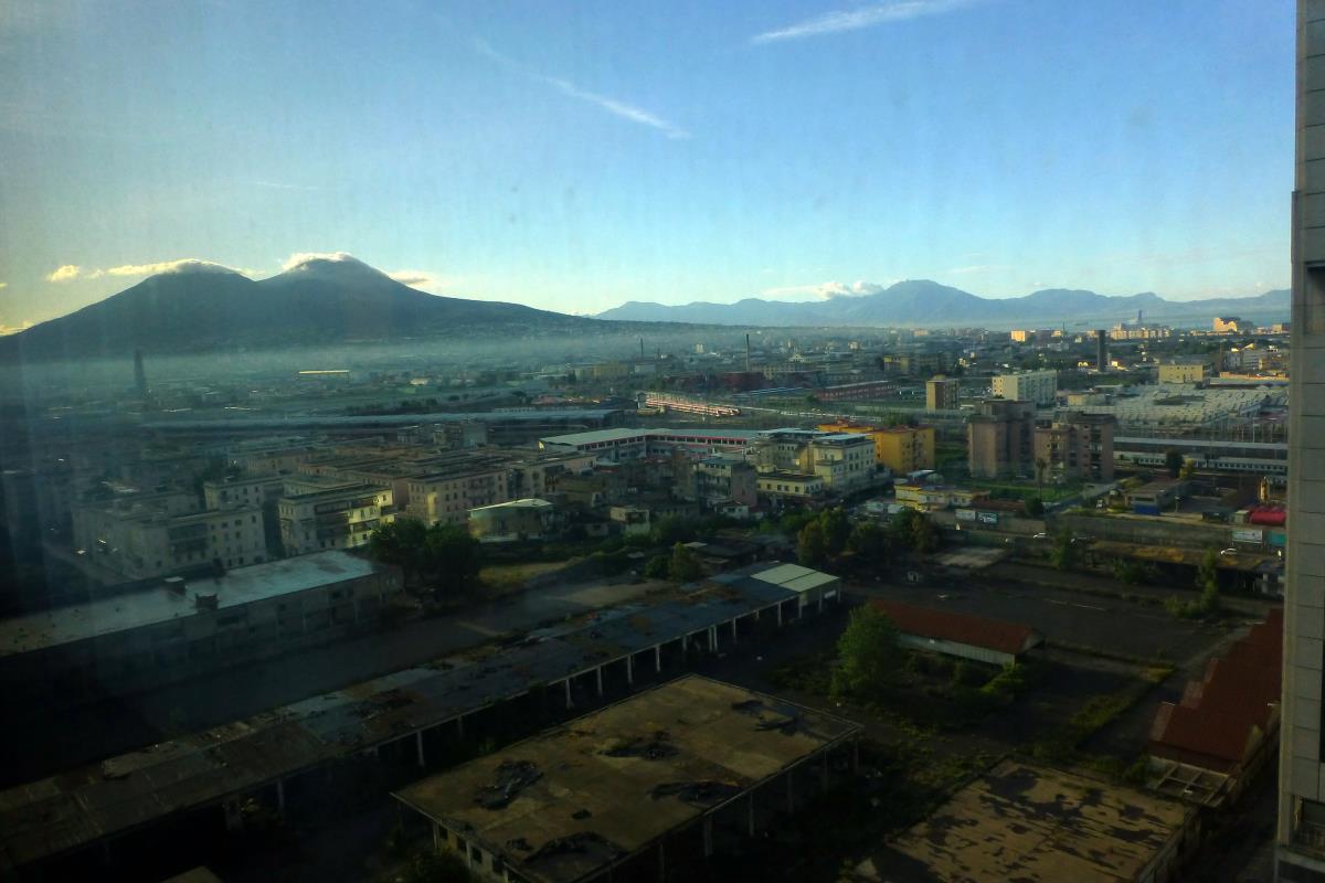 Mt. Vesuvius from my hotel window